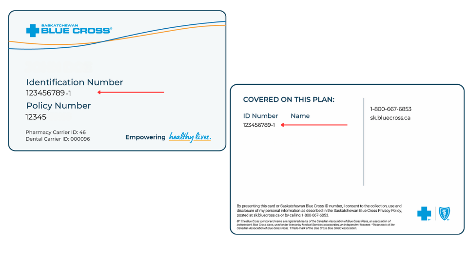 Policyholder ID Card example